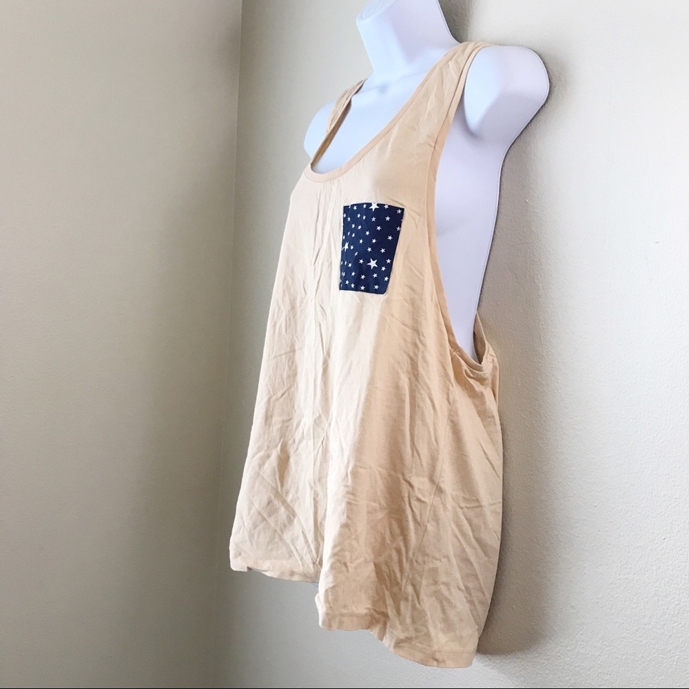 ASOS Razor Back Tank Top Large Pocket - Picture 3 of 6